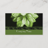 Emerald Bloom Business Card Visitenkarte (Vorderseite)