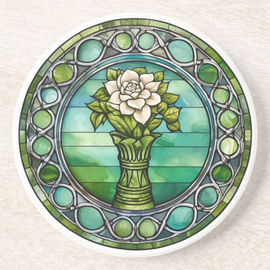 Emerald Bloom Untersetzer - Eine Touch der irische (Vorne)