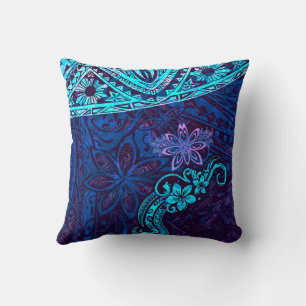 Emerald Blue Splash Of Tie Dye Glückselige Insel 5 Kissen