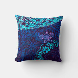 Emerald Blue Splash Of Tie Dye Glückselige Insel 5 Kissen