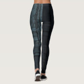 Emerald Blue Stripe Leggings (Rückseite)