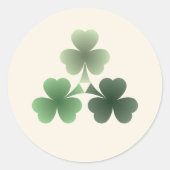 Emerald Blüh Runder Aufkleber (Vorderseite)