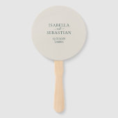 Emerald-Blush-Hochzeit Fächer (Vorderseite)