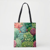 Emerald Botanical Succulent Elegante Tasche (Vorderseite)