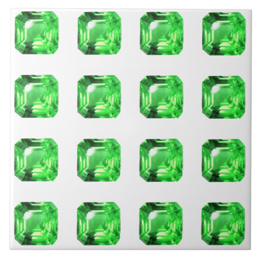 Emerald, Bright Green Fliese (Vorderseite)