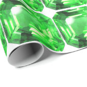 Emerald, Bright Green Geschenkpapier (Rolleneckpunkt)
