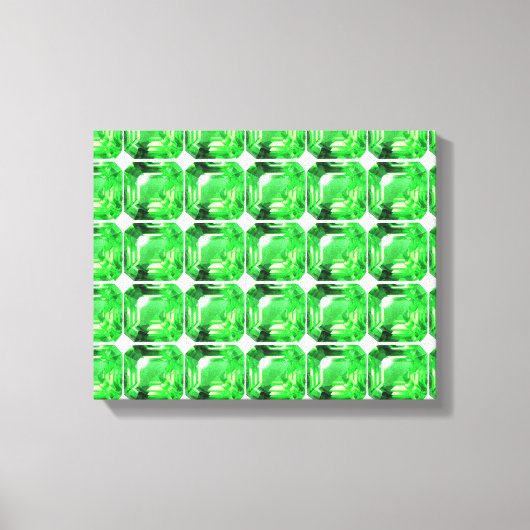 Emerald, Bright Green Leinwanddruck (Vorderseite)