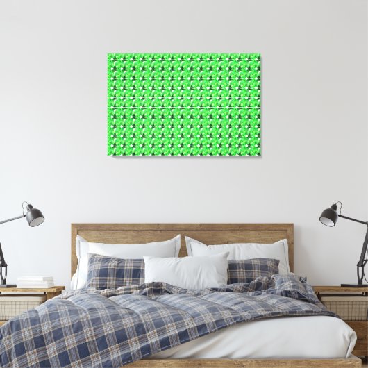Emerald, Bright Green Leinwanddruck (Insitu (Schlafzimmer))