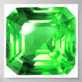 Emerald, Bright Green Poster (Vorne)