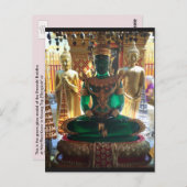 Emerald Buddha, Chiang Mai, Thailand Postkarte (Vorne/Hinten)