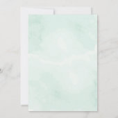 Emerald Butterfly Quinceanera Einladung (Rückseite)