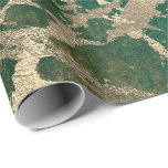 Emerald Cali Gold Marble Shiny Metallic Grungy VIP Geschenkpapier<br><div class="desc">Minimalismus und Eleganz nach den Trends der Inneneinrichtung. Für viele Luxus-Glam-Situationen</div>