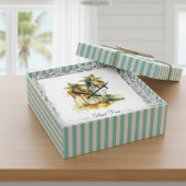 Emerald Canopy, custom Quadratische Wanduhr