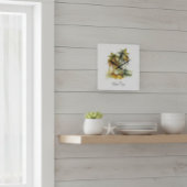 Emerald Canopy, custom Quadratische Wanduhr