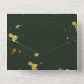 Emerald Canyon Rose Wedding All in one Einladung (Rückseite)