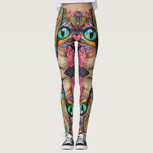 Emerald Cat eyes Leggings - Hübsch (Vorderseite)
