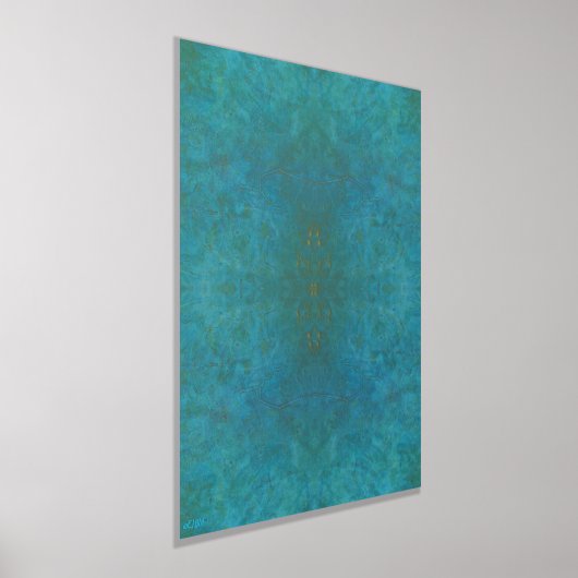 Emerald Charm Gold Foil Print Foliendrucke (Ablage )