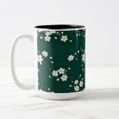 Emerald Cherry Blossom Petal Tasse (Links)