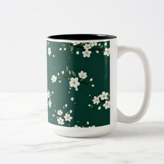 Emerald Cherry Blossom Petal Tasse
