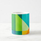 Emerald Citrus Geometric Abstract Kaffeetasse (Mittel)