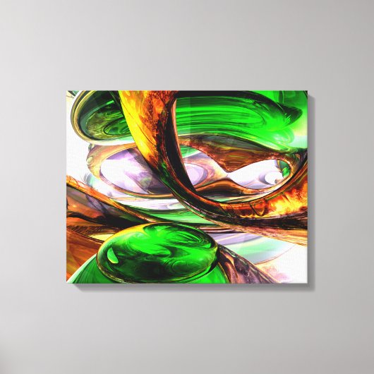 Emerald City Abstrakt Leinwanddruck (Vorderseite)