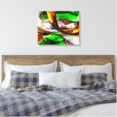 Emerald City Abstrakt Leinwanddruck (Insitu (Schlafzimmer))