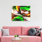 Emerald City Abstrakt Leinwanddruck (Insitu (Wohnzimmer))
