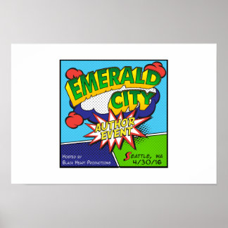 Emerald City Author Event Poster