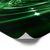 Emerald City Boston Flüssige Kunst Poster (Ecke)