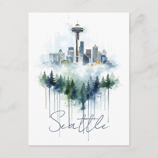 Emerald City Mist: Seattle Postkarte (Vorderseite)