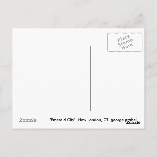 Emerald City Postkarte (Rückseite)