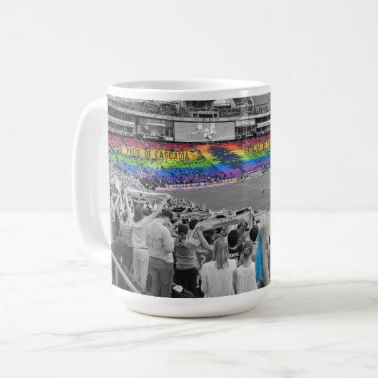 Emerald City Pride Kaffee Tasse (Vorderseite Links)