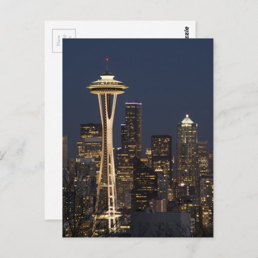 Emerald City Seattle Washington Space Needle Postc Postkarte (Vorne/Hinten)