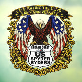 Emerald Coast Chapter - Aufkleber Adler USA250 (Blatt 3)