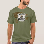 Emerald Coast Chapter - Tattered Flag sepia T-Shirt (Vorderseite)