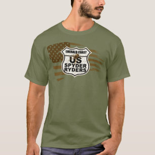 Emerald Coast Chapter - zerrissene Flagge sepia T-Shirt