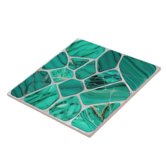 Emerald Coast Marmor Mosaikzellen abstrakte Kunst Fliese (Seite)