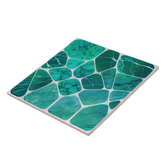 Emerald Coast Marmor Mosaikzellen abstrakte Kunst Fliese (Seite)