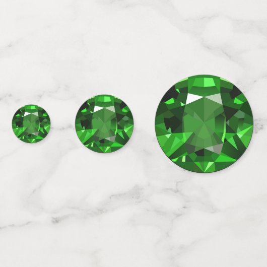 Emerald Confetti Konfetti (Rückseiten)