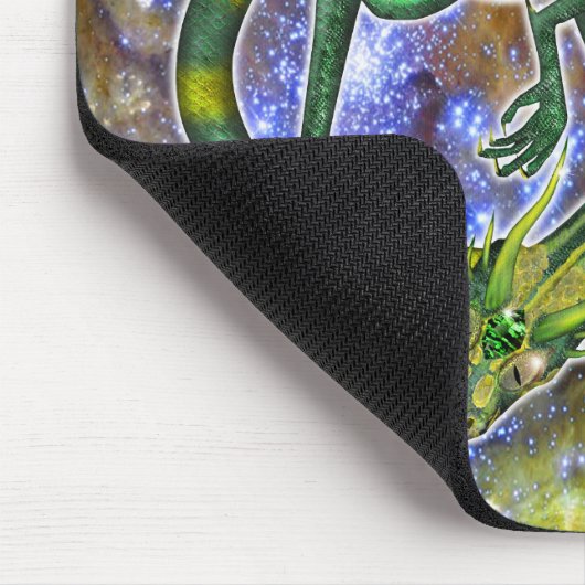 Emerald Cosmic Dragon Mousepad (Ecke)
