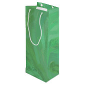 Emerald Cream Geschenktüte Für Weinflaschen (Rückseite Schrägansicht)
