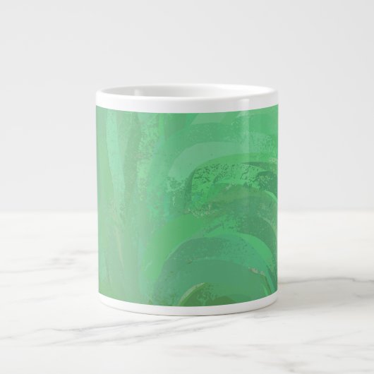 Emerald Cream Green Jumbo-Tasse (Vorderseite)