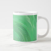 Emerald Cream Green Jumbo-Tasse (Rechts)