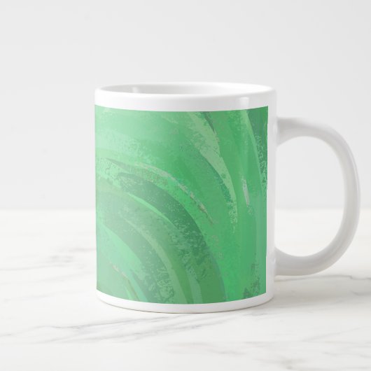 Emerald Cream Green Jumbo-Tasse (Rechts)