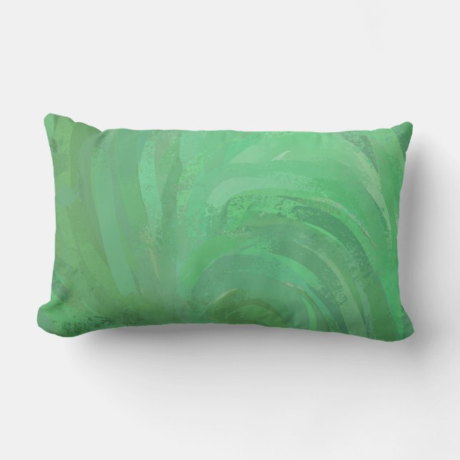 Emerald Cream Green Lendenkissen (Vorderseite)