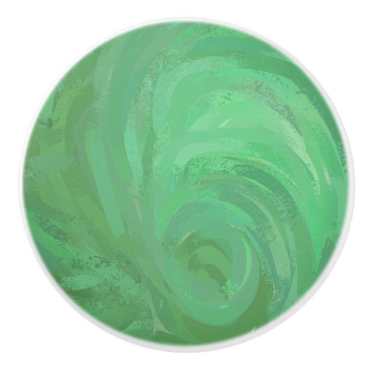 Emerald Cream Keramikknauf (Vorderseite)