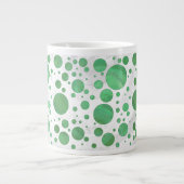 Emerald Cream Polka Dot Jumbo-Tasse (Vorderseite)