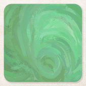 Emerald Cream Rechteckiger Pappuntersetzer (Vorderseite)