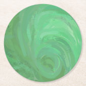 Emerald Cream Runder Pappuntersetzer (Vorderseite)