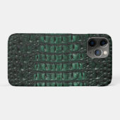 Emerald Crocodile Leather Luxury Exotic Skin Case-Mate iPhone Hülle (Rückseite (Horizontal))